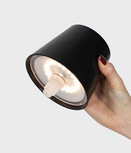 Zafferano Poldina Stopper Lamp H 111 Mm D 111 Mm Black