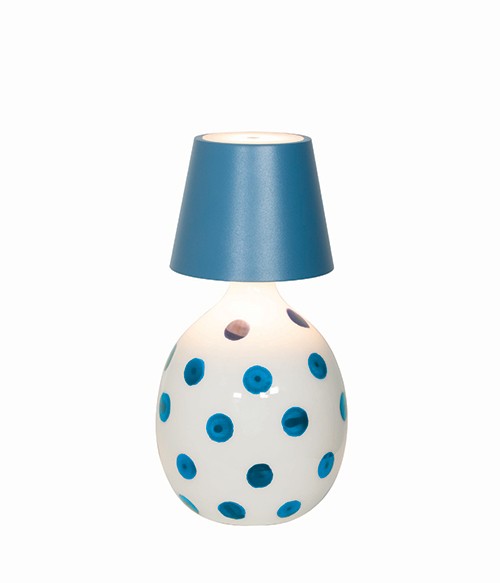 Poldina Stopper Lamp H 111mm D 111mm Blue 