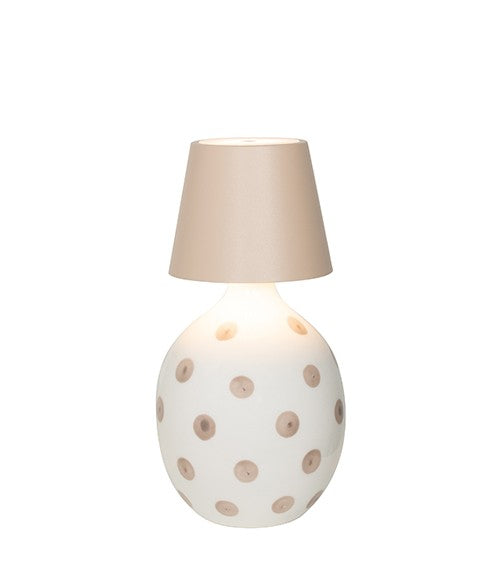 Zafferano Poldina Stopper Lamp H 111 Mm D 111 Mm Sand