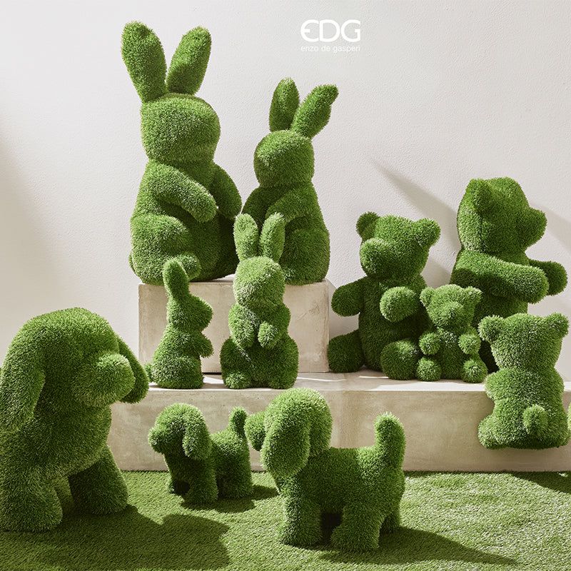 EDG Enzo De Gasperi Bear Grass Decoration H 80 Cm L 48 Cm L 58 Cm Green Green
