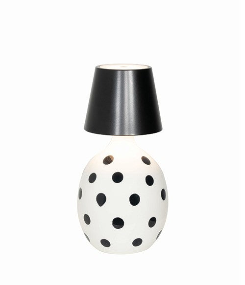 Zafferano Poldina Stopper Lamp H 111 Mm D 111 Mm Black