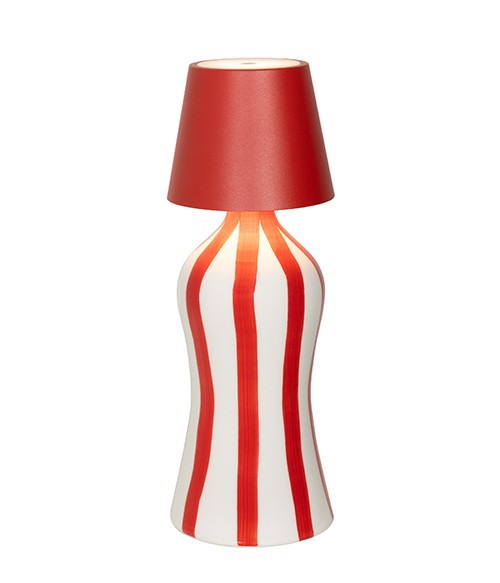 Zafferano Poldina Stopper Lamp H 111 Mm D 111 Mm Red